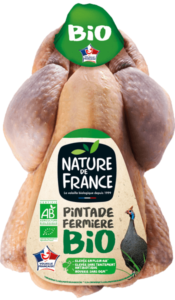 Pintade fermiere bio Nature de FRance
