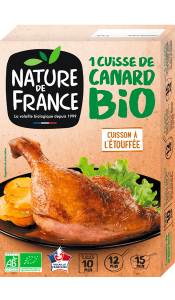 Emballage cuisse de canard bio Nature de France