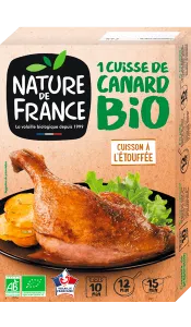 Emballage cuisse de canard bio Nature de France