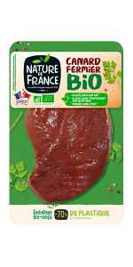 Emballage escalope de canard bio Nature de France vignette