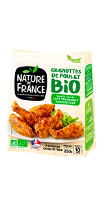 Emballage grignottes de poulet Nature de France