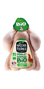 Poulet entier emballé Nature de France