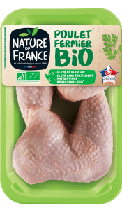 Emballage cuisse de poulet bio Nature de France